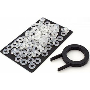 120 Noise-dampener/O-ring demper transparant, extra dik/XL, soft 45A voor mechanische Cherry MX toetsenborden incl. sleutel-cap trekker
