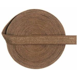 2 5 10 Yard 3/8"" 10mm Effen Glanzende Niet-vouwbare Elastische Spandex Satijnen Band Bh-band Hoofdband Jurk Naaikant Trim-Cappuccino-5 Yards