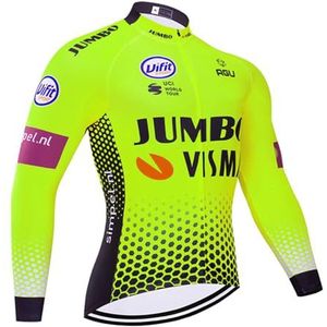 Heren fietsshirt lange mouwen MTB Jersey Fietsen Kleding voor Outdoor Sport Fietsen Zomer, U4, L