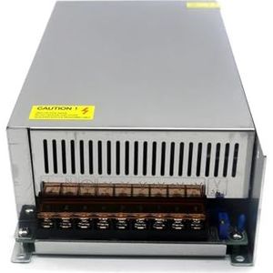 Hoogvermogen gereguleerde schakelende voeding, 12V 24V 36V 48V 60V 72V 1000W 1200W 1500W 2000W DC schakelende voeding Motor voor camper, auto, computer, laboratorium(12V-100A-1200W)