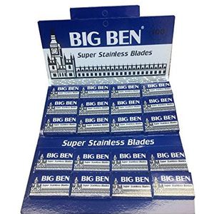 100 Cuchilla's van Afeitar Doble Hoja Big Ben