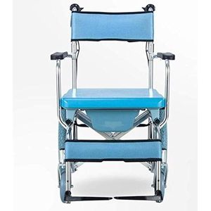 Rolstoel aluminiumlegering, opvouwbare reis draagbare ouderen/gehandicapte badstoel met toilet Klein, draagbaar