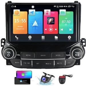 Android 13 Autoradio 2 DIN Compatibel met Chevrolet Malibu 8 2012-2015 9 Inch Touchscreen Carplay en Android Auto met Bluetooth 5.0/FM RDS/Bediening op het stuur/Achteruitrijcamera(NF-1)