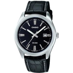 Casio Horloge MTP-1302PL-1AVEF, Zwart, één maat