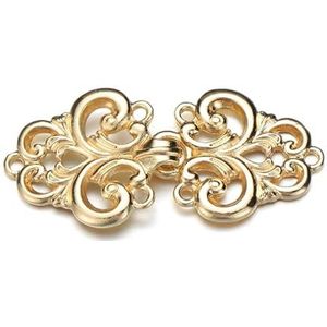 Shirt Cinch Swirl Clip Cape Clips, Sjaal Cardigan Clips Pak van 3 Zinklegering Strass Multicolor(2-gold)