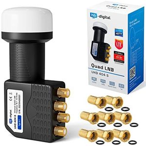 HB-Digital - Quad LNB - 4-voudige DVB-S DVB-S2 - Full HD - 3D - 4K UHD