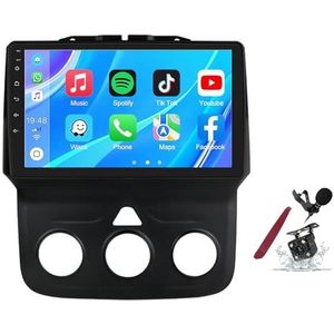 Android 14 Autoradio voor D-odge Ram 1500/2500/3500(2013-2018) 9-inch Touchscreen Multimedia Speler met Draadloze Carplay GPS Sat Navigatie FM RDS Bluetooth 5G-WiFi SWC DSP,M100s