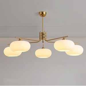 Kroonluchter Moderne Crème Stijl Perspex Kroonluchter, Eenvoudige Rustieke Woonkamer Licht, voor Slaapkamer Licht Led Eetkamer Licht Hal Licht, Messing (Messing)