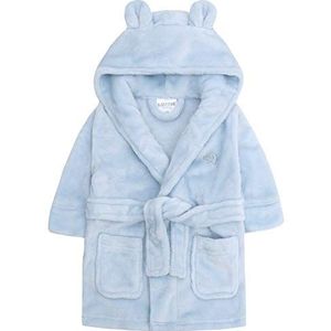 Baby Jongens & Meisjes Unisex ochtendjas (leeftijd 6-24 maanden) zachte pluche flanel fleece badjas met capuchon