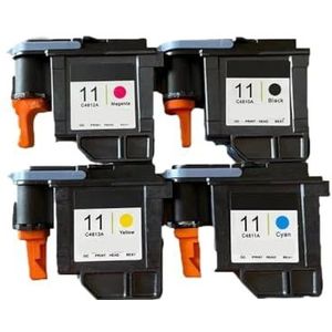 GSwReJ Compatibel met verschillende printers, waaronder C4810A C4811A C4812A C4813A 100 510 800 110 11 en 500 (A set 4 stuks B C M Y)
