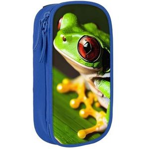 SSIMOO Tree Frog Baby Oxford Doek Etui, Rits Briefpapier Opbergtas, Ideaal voor Reizen - Mooie Functionele, Boom Kikker Baby, Eén maat
