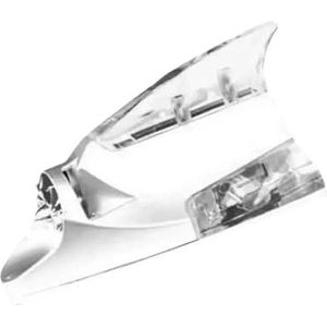 Audio- & videoantennes voor auto 1 stuk autodecoratie-antenne, haaienvin, windlicht, dakmodificatie, decoratieve lichtbedrading, accessoires Auto-antenne(White)