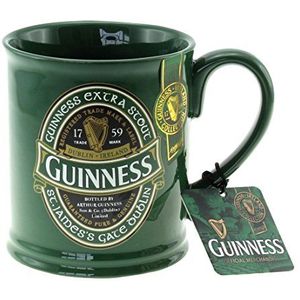 McLaughlin's Irish Shop Guinness beker met speciaal groen logo.