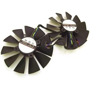 LMNCBVYA 2pcs FD9015U12S 85mm Cooling Fan for Strix GTX970 GTX980 Graphics Card - 12V 0.55A 5Pin Replacement