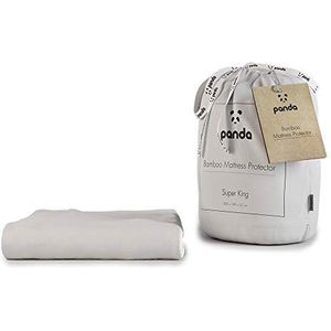 Panda Bamboe matrasbeschermer (UK Super King: 180 x 200 x 32 cm)