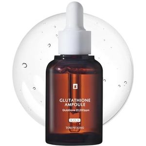 TOSOWOONG Glutathione Serum met 20.000 ppm Glutathion, Niacinamide en Hyaluronzuur, Verfrist de Teint, Koreaanse Huidverzorging, 30ml