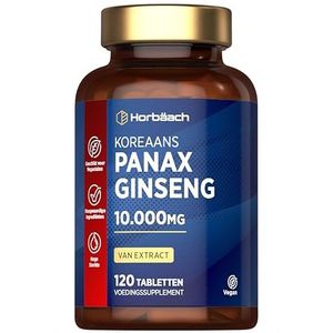 Horbaach - Panax Ginseng Korean Red Ginseng - Veganistische Tabletten - 120 stuks - 10.000 mg