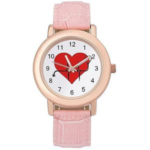 Verpleegster Stethoscoop Vrouwen Custom Horloge Mode Pick Strap Horloges Gift voor Verjaardagen Valentijnsdag, Stijl, regular, MHXYZHW