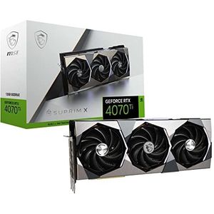 MSI Gaming GeForce RTX 4070 Ti 12GB GDRR6X 192-bits HDMI/DP Nvlink Tri-Frozr 3 Ada Lovelace Architectuur grafische kaart (RTX 4070 Ti SUPRIM X 12G)