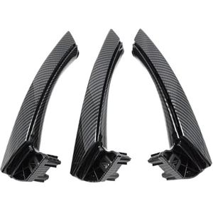 auto interieur rechtsvoor deurgreep Voor BMW Voor 3-serie Voor 325 Voor 328i 2004-2012 LHD RHD Beige Zwart Grijs Interieur Urgreep Set Vervanging(Rhd Set Carbon Fiber)