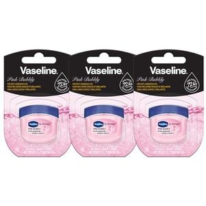 Vaseline Lip Therapy 7G Pink Bubbly | Voedende lippenbalsem voor optimale hydratatie met een roze bubbelende kleur | (Pink Bubbly (3 Stuks))