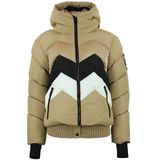 Peak Mountain - Donsjack - Waterafstotend - Dames - Slanke Pasvorm - Grafisch Visgraatmotief