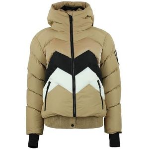 Peak Mountain - Donsjack - Waterafstotend - Dames - Slanke Pasvorm - Grafisch Visgraatmotief