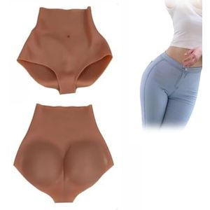 RIEZRS Siliconen Billenbroekje Heupversterker Damesondergoed Billenvormer Control Triangle Shorts voor Dragqueen Cosplay,Color 1,One size