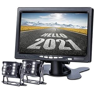 108 0P 7 ""IPS Scherm Ahd Auto CCTV Monitor met 2 kanalen Starlight Night Vision Reverse Backup Achteraanzicht Ahd Camera(1 Camera-10m)
