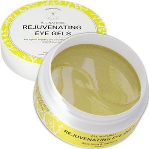 Oogmasker Collageen Gel Pads, All Natural Cafeïne Under Eye Patch & Mask (30 paar) - Oogmaskers voor donkere kringen, gezwollen ogen en rimpels | 24-karaats goud met collageen, hyaluronzuur, vitamine C | Geformuleerd in San Francisco