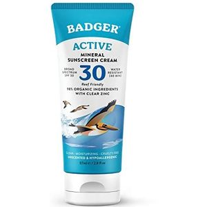 Badger Sunscreen Cream SPF30 Clear Zinc 87 ml