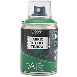 Pébéo - textielverf spray voor textiel 7A spray - natuurlijke en synthetische stoffen - op waterbasis - oplosmiddelvrij - wasmachinebestendig - sproeikleur voor textielontwerp - groen