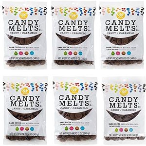 Wilton 12 oz. Dark Cocoa Candy Melts Candy, 6-Count