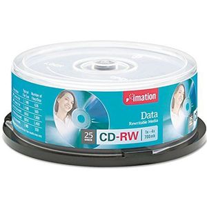 Imation CD-RW 4x 25pk Spindle - blank CD's (CD-RW, Cakebox) CD-RW 700MB 25BASE-