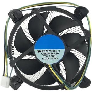 CPU-koeler met 90 mm CPU-ventilator, aluminium koellichaam voor Intel E97379-001 Core i3/i5/i7-socket LGA1150/1155/1156 4-pins E97379-003(E97379-001)