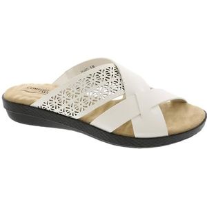 Easy Street COHO Slide Sandaal voor dames, Wit, 39 EU