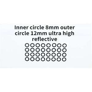 Scanning Marking Dots 3D -scanner Markeringspunten Meter Point Identificeer label stip positioneringsdoelen diffuse reflectiemarkers Binnenmarkeringspunt Meetpunt Markering(10)