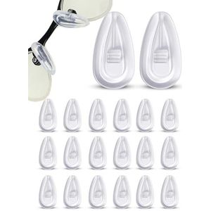 SPORTS WORLD VISION Neuspads voor brillen | Premium zachte siliconen Air Active neuspads voor brillen | 13mm schroefbare brilpads in 10 paar