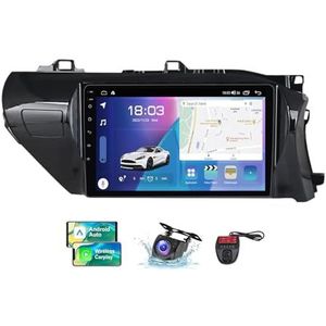Android 13 Autoradio voor Toyota Hilux Pick Up AN120 2015-2020 - Ingebouwde DSP/Carplay/Android Auto - Camera + DVR - 10 inch 2 Din - Stuurbediening - FM RDS DAB Radio - BT 5.0(RHD,NF-5)