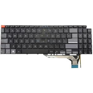 Hebreeuwse achtergrondverlichting voor laptoptoetsenbord voor Vivobook Pro 16X OLED K6604 met oranje ESC-toets 0KNB0-582JIT00(BROWN)