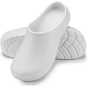 ESTRO Tuinklompen Dames Klompen Heren - Sanitaire Klompen Dames Tuinklompen voor Heren Unisex Tuinschoenen Gom Schoenen Zomer Heren CC01 (37, Wit)