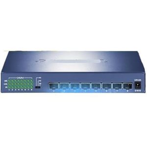 SOEWGAIJI 8 poorten 10 Gigabit Ethernet Switch 10000Mbps SFP+ Optische Port Netwerkswitch 10G/2.5G/1G Plug and Play TL-ST1008F (Kleur: EU-adapter)