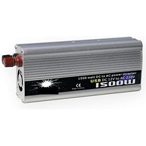 Omvormer Zuivere Sinus Auto-omvormer 12V 220 500W 1000W 1500W 2000W DC naar AC Spanningsomvormer Gemodificeerde Zuivere Sinus Power Transmissie Elektriciteit Aluminium(1500W,24V,60Hz)
