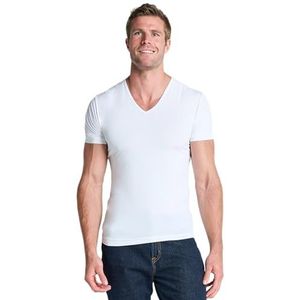 Jockey Microfiber Air V-hals Shirt 2-pack, wit, L