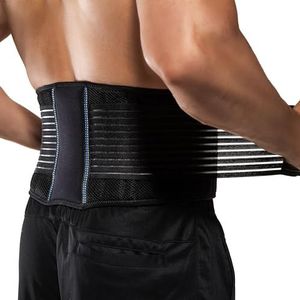 BraceUP - Rug Ondersteuning Riem - Ademende Taille Lumbale Ondersteuning - Voor Mannen en Vrouwen