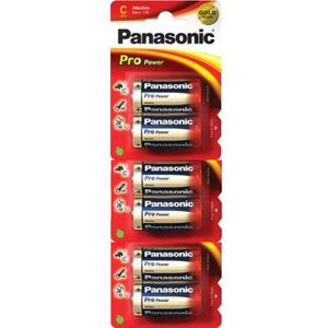 Panasonic Pro Power Gold LR14PPG Alkaline C Batterijen 6/pk (LR14, MN1400, AM2)