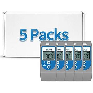 ThermElc Datalogger met USB-temperatuur, multifunctionele temperatuurlogger met PDF-rapporten, 32000 punten lezen, lange batterijduur, temperatuurgegevensrecorder voor verzending/opslag/transport