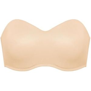 DELIMIRA Naadloze Grote Maten Strapless Minimizer-BH Voor Dames Lichte havermout 90F