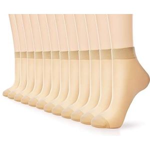 WAKUNA 12 Paren Enkel Nylon Sokken 20D Transparante Pantykous Sokken Geschikt voor Meisjes Partysokken Dames Homewear Kousen