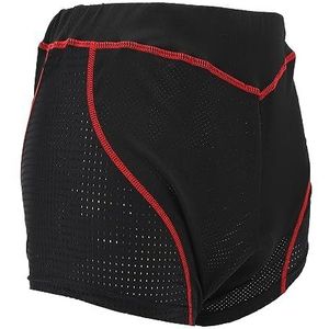 Gewatteerde Fietsbroek, Comfortabele Vochtafvoer Sneldrogende Schokabsorberende Fietsbroek voor Buitengebruik (L)
